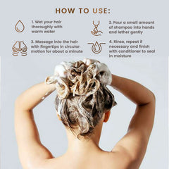 Max Green Alchemy MGA Vegan Hair Shampoo lemon scent close-up bottle for refreshing aroma.
