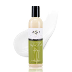 Max Green Alchemy Scalp Rescue Styling Gel bottle for flexible hold and frizz control.