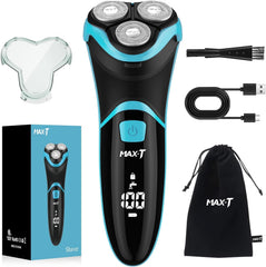MAX-T Razor with 3D floating head offers a close contour shave.