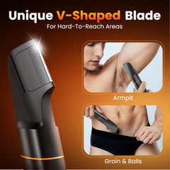 MAXGROOM foil shaver head delivers a close smooth finish for clean results