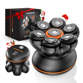 MAXGROOM head shaver with 7D floating heads delivers a close scalp shave.
