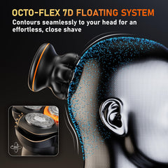 MAXGROOM IPX6 waterproof shaver under shower for wet-dry grooming