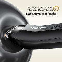 MAXGROOM T-shaped trimmer provides clean lines for intimate grooming