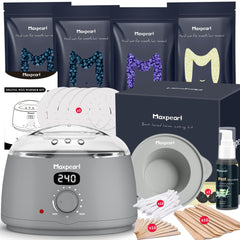 Maxpearl hair removal waxing kit front view for at-home precision and convenience