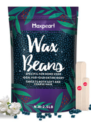 Maxpearl wax beads refill bag 2.5lb ready for DIY at-home waxing.