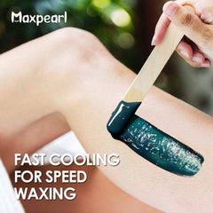 Maxpearl wax beads refill with applicator sticks for easy home waxing.