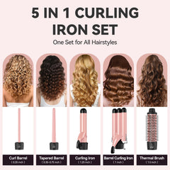 MAX-T barrel 0.35inch close-up highlights compact size for delicate curls.