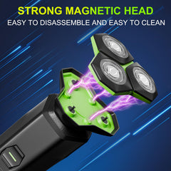 MAXWISDOM razor with Type-C charging for faster top-ups and less downtime.