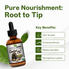 Mayan's Secret cold-pressed oil pours smoothly for easy scalp and hair applications.