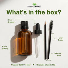 Mayan's Secret organic hexane-free label showcases USDA certification and purity at a glance.