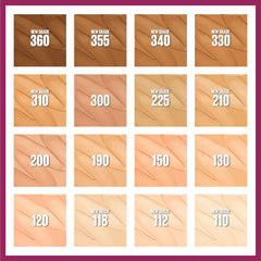 Maybelline foundation shade range of 16 options supports diverse skin tones.