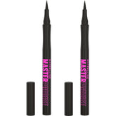 Maybelline Eyestudio Master Precise eyeliner angled-tip enables precise one-stroke lines.