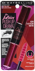 Maybelline The Falsies Push Up Drama close-up shows dramatic lash volume.