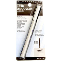 Maybelline Lash Discovery wand in hand shows easy, clump-free application.