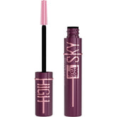 Maybelline Lash Sensational Sky High Burgundy Haze bottle shows bold color and lift.