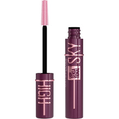Maybelline Lash Sensational Sky High Burgundy Haze bottle shows bold color and lift.