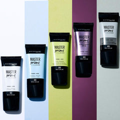 Maybelline Master Prime Blur finish provides non-oily, even-looking wear.
