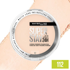 Maybelline polvo híbrido resistente al sudor para uso diario.