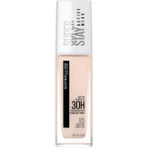 Maybelline Super Stay full-coverage bottle close-up highlighting long-wear matte finish