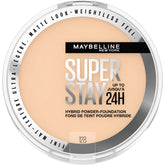 Maybelline Super Stay hibrido Polvo Base Cobertura para un acabado natural y uniforme.