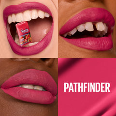 Labial líquido mate Maybelline ofrece color intenso y acabado mate que permanece todo el día.