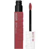 Maybelline Super Stay Matte Ink Mover lip swatch shows long-lasting color in a bold matte finish.