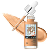 Maybelline Super Stay Skin Tint 310 bottle cap image showing all-day natural coverage.
