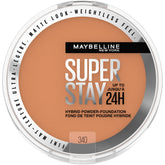 Maybelline Super Stay Hybrid Powder Foundation compact soft matte finish for all-day coverage.