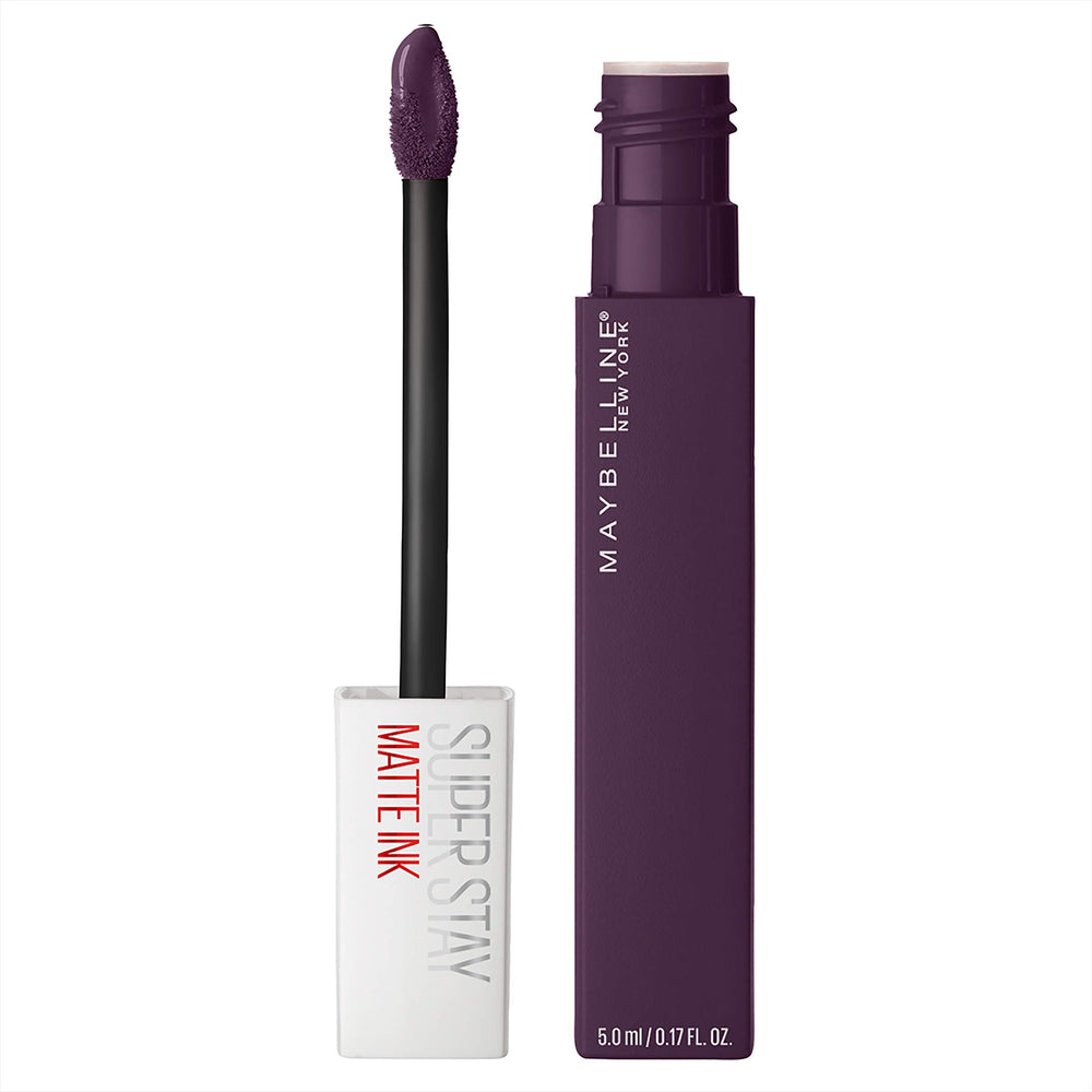 Maybelline SuperStay Matte Ink Originator bottle close-up highlights precise color
