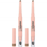 Maybelline Total Temptation Eyebrow Definer Pencil Blonde closeup of teardrop tip for natural definition