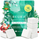 Maybeluck eucalyptus mint shower steamer packaging ready for gifting