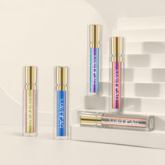 Maydear Chameleon lipstick on lips demonstrates full-coverage, long-lasting color.