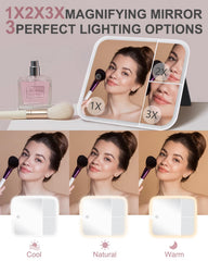 MAYFIY makeup bag 2X-3X magnification for precise detailing