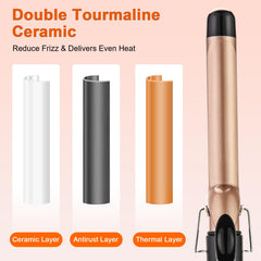 MCODON curling iron with fast heat-up using PTC technology in 60 seconds.