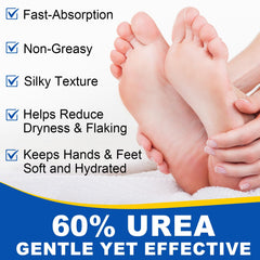Mcukv Urea Foot Cream packaging display in two-pack for hydration