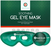 Medi Grade cooling eye mask close-up showing soft pliable fabric for soothing comfort