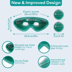 Medi Grade eye mask nose-gap design provides full under-eye coverage