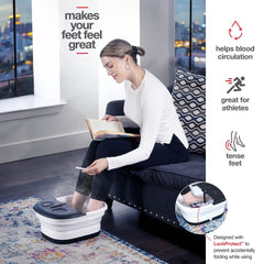 Medical king foot spa bubbles and jets delivering soothing foot spa experience
