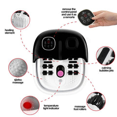 Medical king foot spa collapsible massager for portable relief anywhere