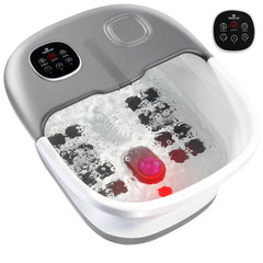 Medical king foot spa remote control displaying heat and massage options for convenient setup.