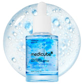 Medicube Hyaluronic Multi-Peptide PDRN Serum bottle highlights lightweight hydration for plump skin.