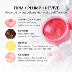 medicube ingredients display with PDRN caffeine and collagen benefits