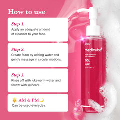 medicube PDRN Jelly to Foam Cleanser ingredients ceramides emphasize moisture barrier support