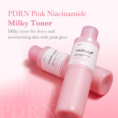 Medicube PDRN Pink Niacinamide Milky Toner milky texture close-up