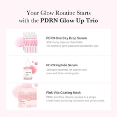 Medicube Pink PDRN serum bottle close up highlighting hydrating glow