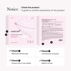 Medicube Salmon DNA PDRN pink jelly mask color-change close-up shows absorption progress