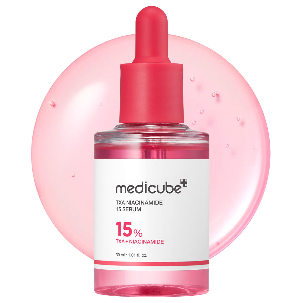 medicube TXA+Niacinamide Glow Serum bottle promoting radiant after-spot care