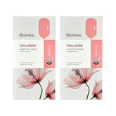 Mediheal collagen face mask packaging highlights eco-friendly FSC printing.