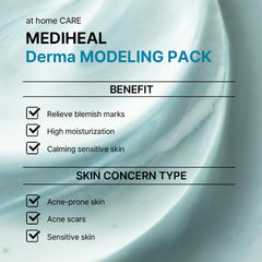 Mediheal Derma Modeling Pack modeling powder sachet ready to mix for masking