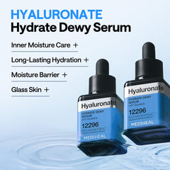 Mediheal Hyaluronate Hydrate Serum being applied for fast hydration on skin
